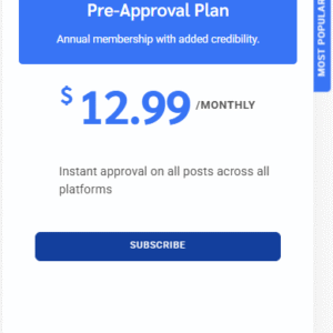 Pre-Approval Plan